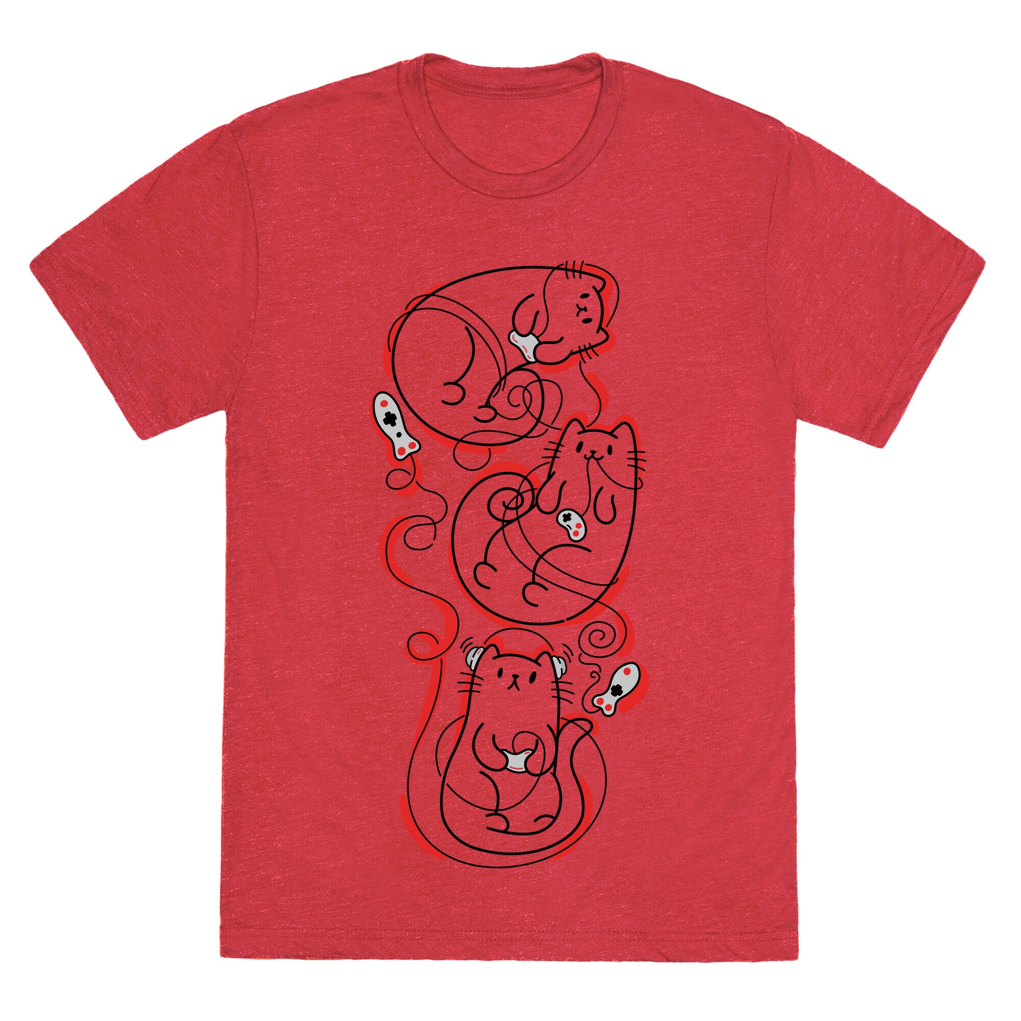 Gamer Cats Unisex Triblend Tee